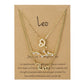 3Pcs/set 12 Zodiac Sign Necklace