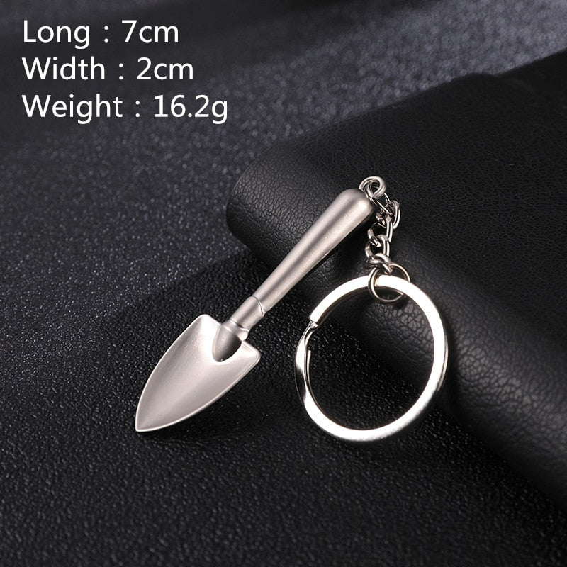 Hot Keychains For Men Car Bag KeyRing Combination Tool Portable Mini Utility Pocket Clasp Ruler Hammer Wrench Pliers Shovel