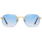 Peekaboo brown gold metal ladies sunglasses