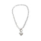 Antique Pearl Chain Necklace With Butterfly