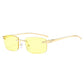 Cheetah Rimless Rectangle Sunglasses