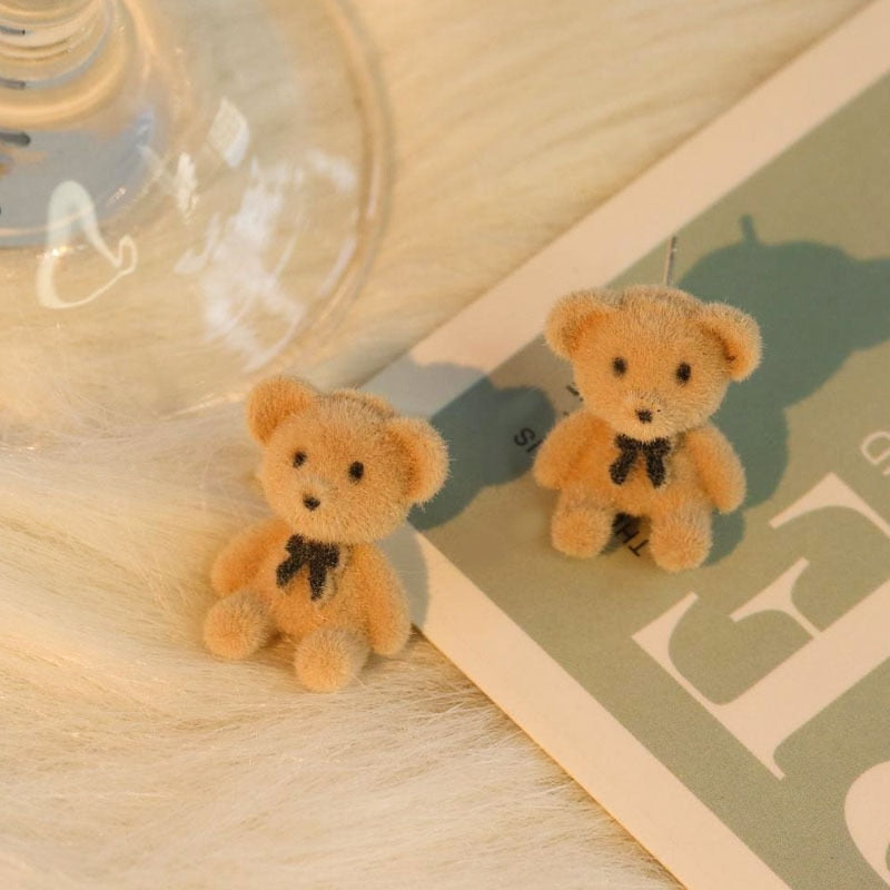 Cute Plush Bear Pendant Necklace