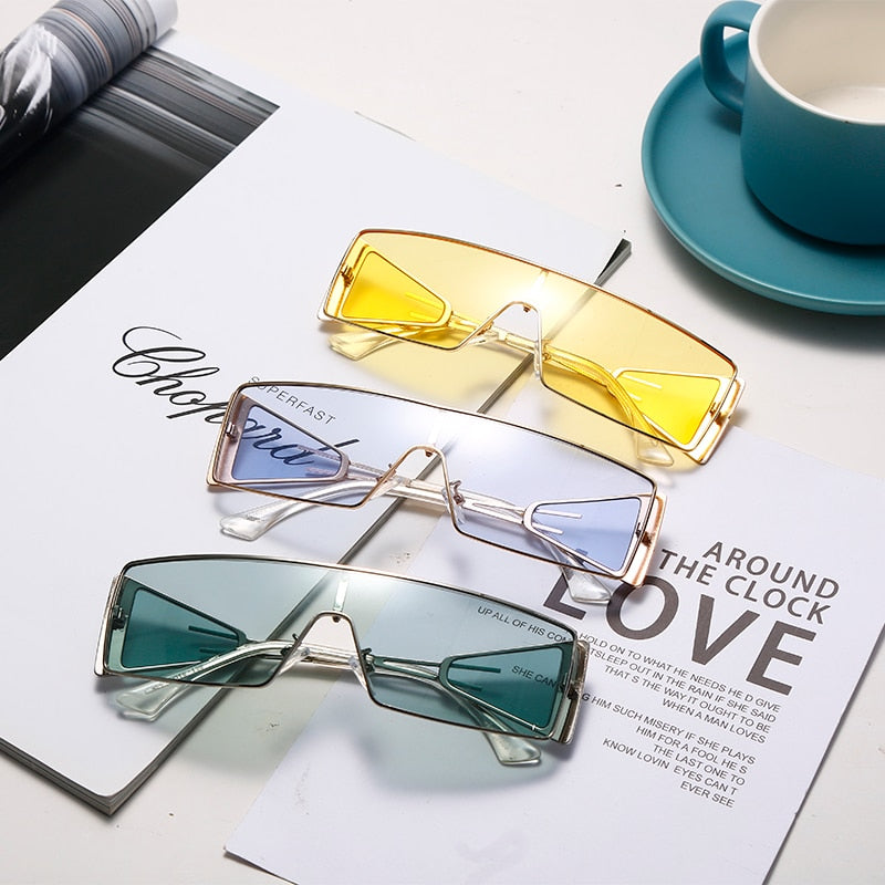 One Piece Rectangle Sunglasses Women