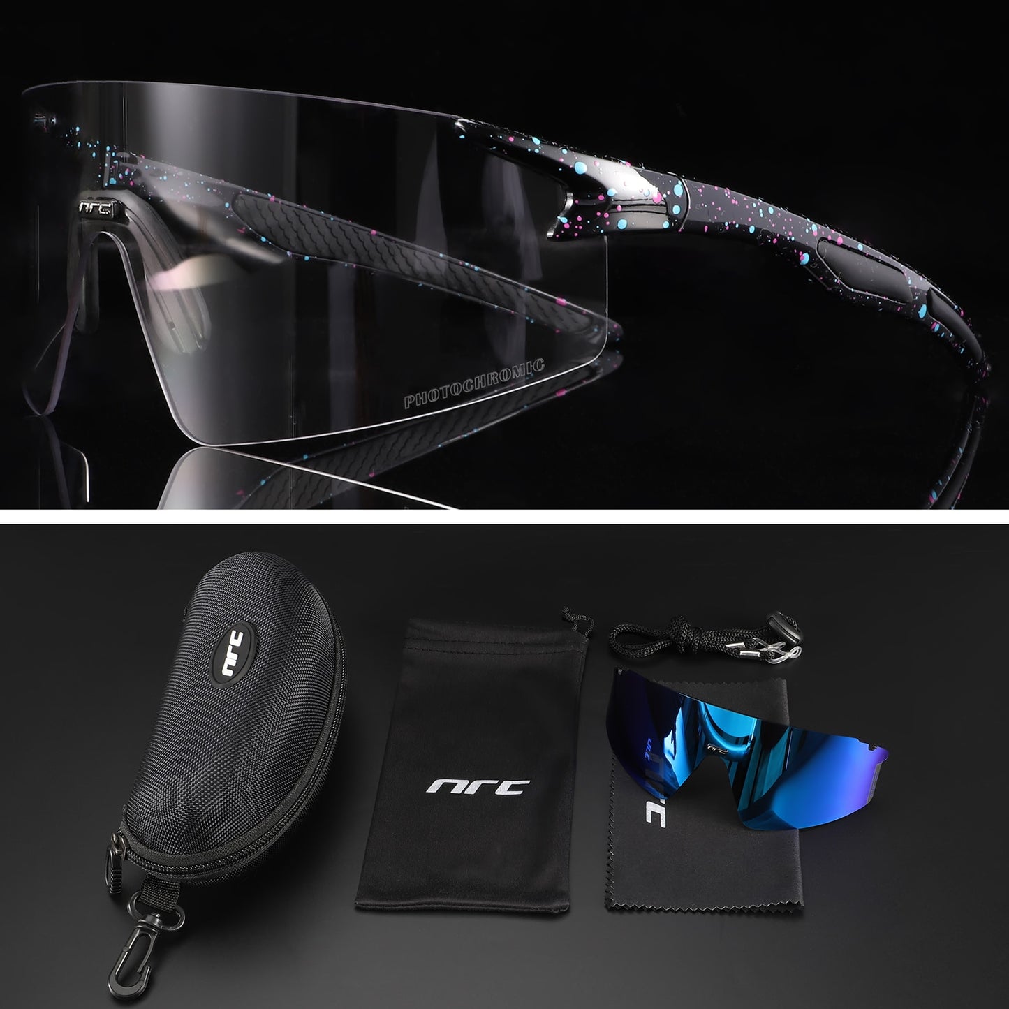 NRC 3 Lens UV400 Cycling Sunglasses