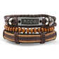 IFMIA Vintage Black Bead Bracelets For Men