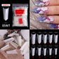 500pcs Fake Nail Tips Transparent Color