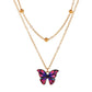 Vintage Multilayer Pendant Butterfly Necklace