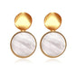 POXAM New Korean Round Earrings