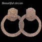 large circle Rhinestone Earrings
