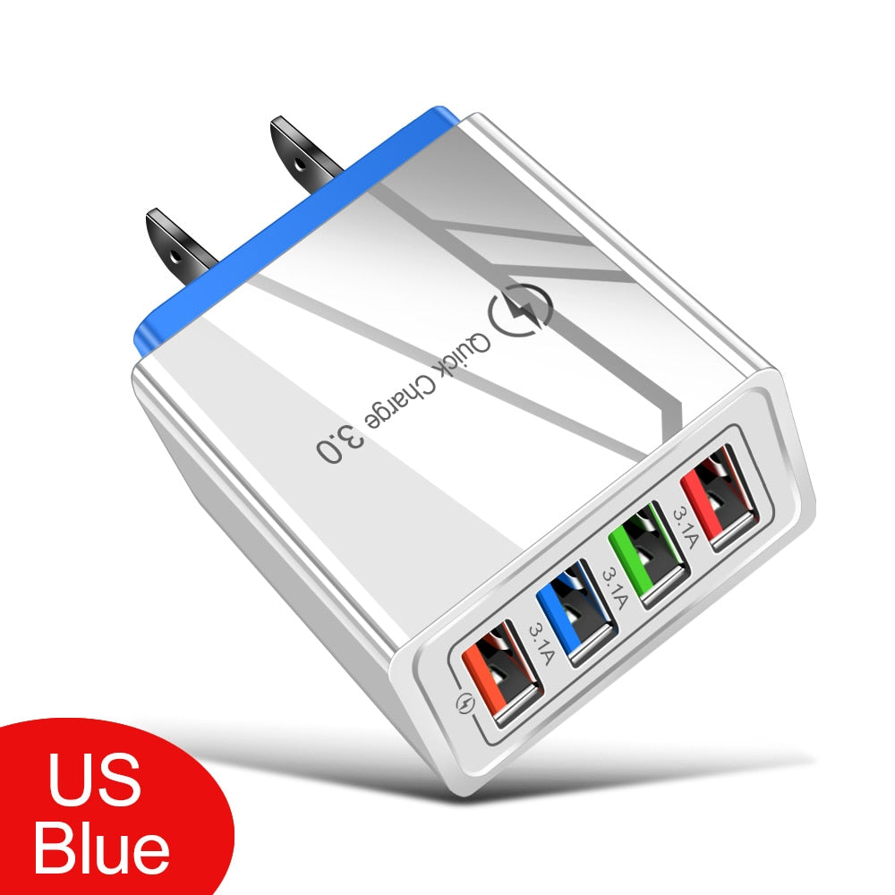 EU/US Plug USB Charger/ Quick Charge 3.0