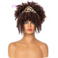 QY Hair Big Afro Kinky Curly Headband Wigs