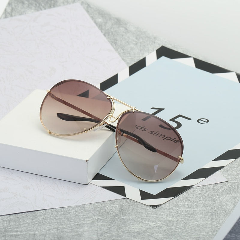 Fashion Pilot Sunglasses Women Oversized