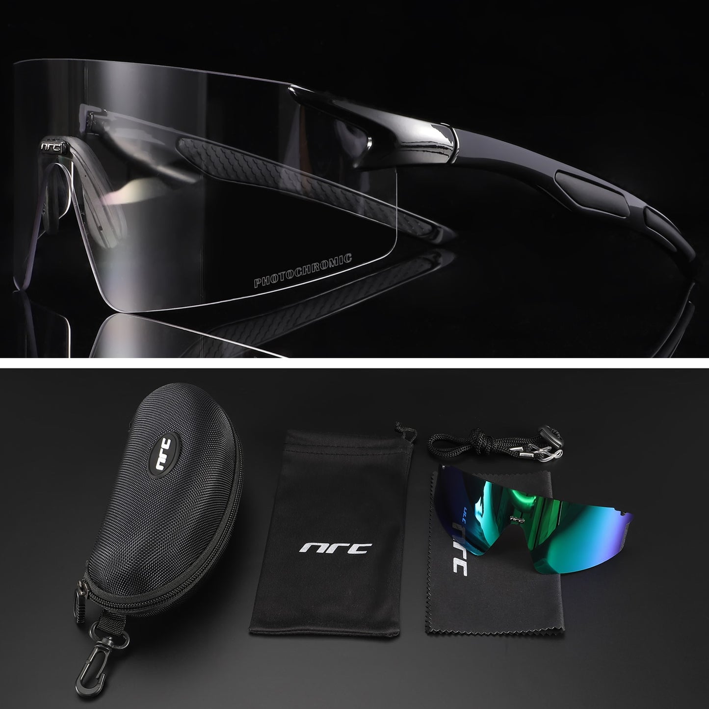 NRC 3 Lens UV400 Cycling Sunglasses