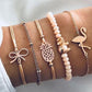 4pcs/Set Bohemian Stone chains bracelets