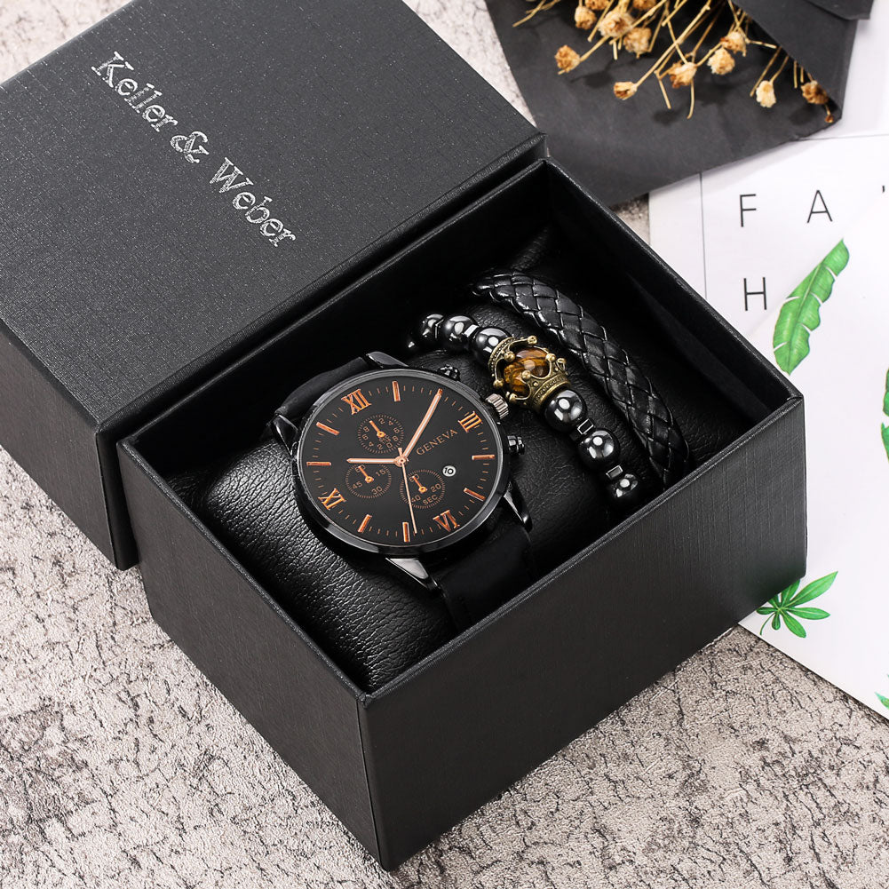 Personality Men Watch Bracelet Sets
