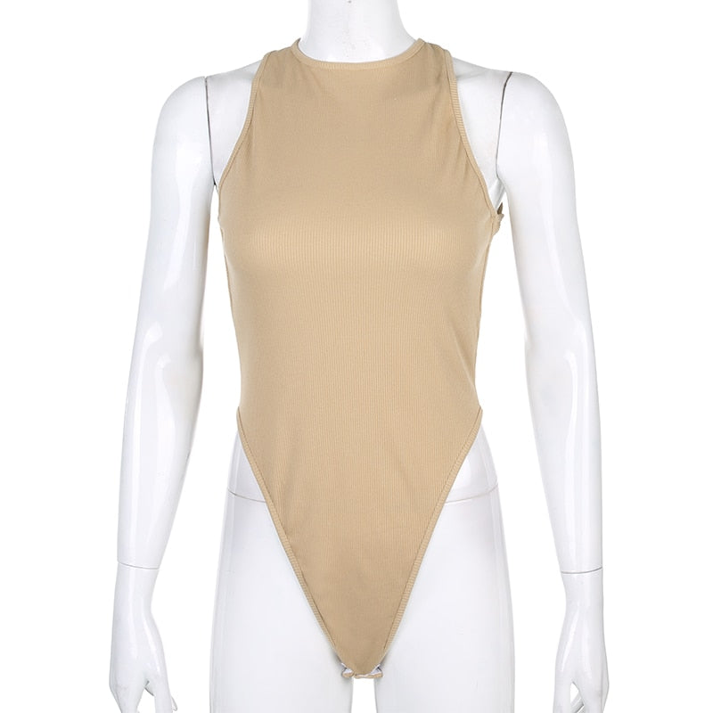 Darlingaga Backless Bodysuit Women