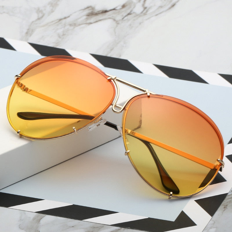 Fashion Pilot Sunglasses Women Oversized