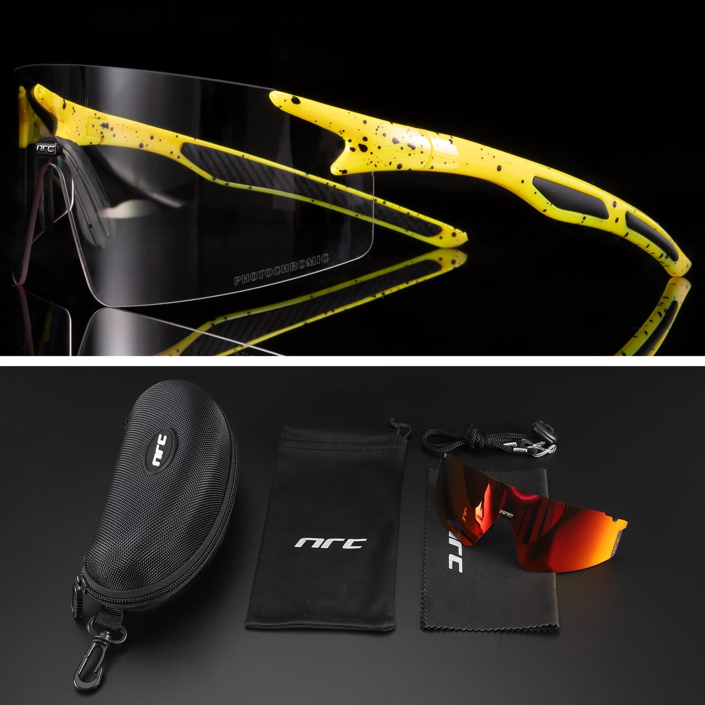 NRC 3 Lens UV400 Cycling Sunglasses