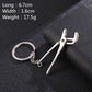 Hot Keychains For Men Car Bag KeyRing Combination Tool Portable Mini Utility Pocket Clasp Ruler Hammer Wrench Pliers Shovel