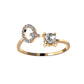 A-Z Letter Adjustable Opening Rings