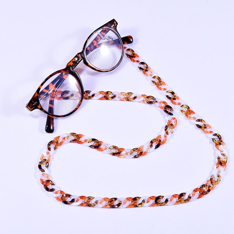 Chaîne de lunettes de soleil en acrylique MOON GIRL 72cm