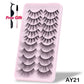 5/10Pairs 3D Mink Lashes Natural Eyelashes