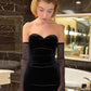 Black Strapless Dress Women