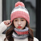 Women Wool Knitted Hat Ski Hat Sets