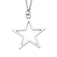 Simple Hollow Star Pendant Necklace
