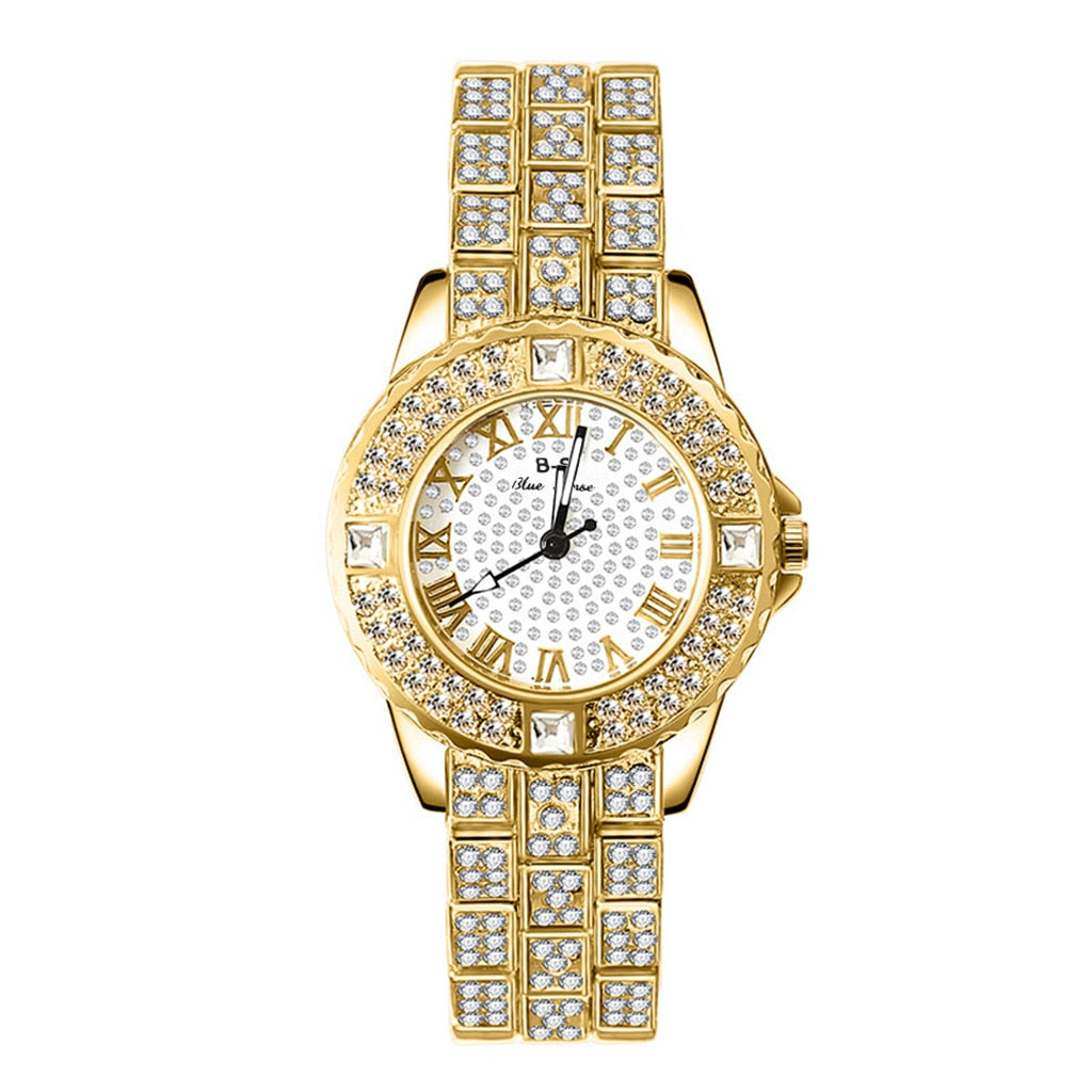 Diamond Women Watches Gold