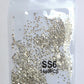 SS3-ss8 1440pcs Clear Crystal AB gold 3D Non HotFix FlatBack Nail Art Rhinestones Decorations Shoes And Dancing Decoration