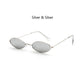 1PC Unisex Retro Small Frame Oval Sunglasses