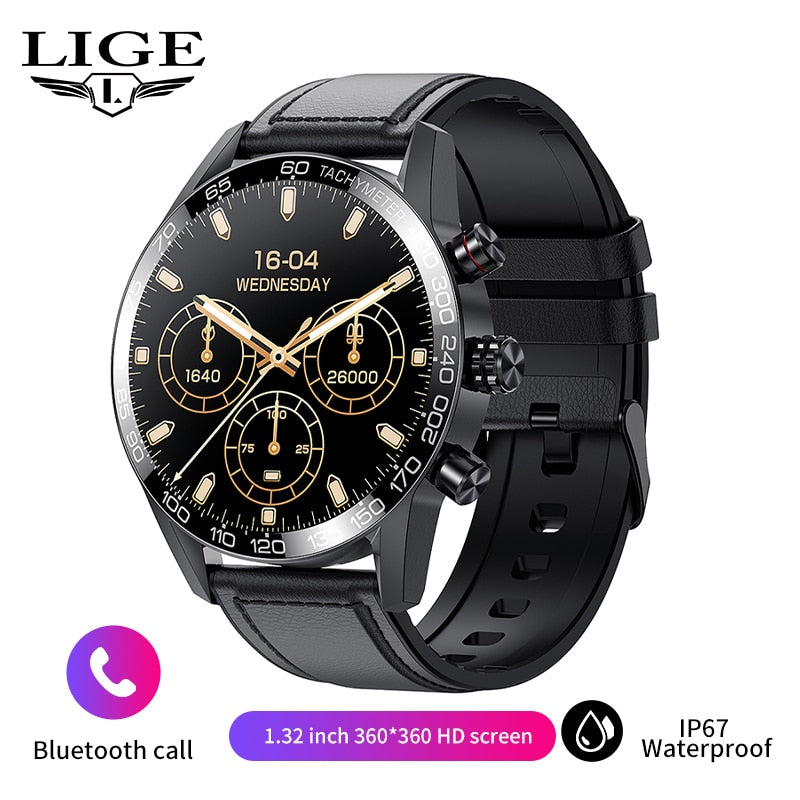 Lige 360 AMOLED HD Screen Smart Watch