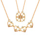 Retro Magnetic Folding Heart Necklace