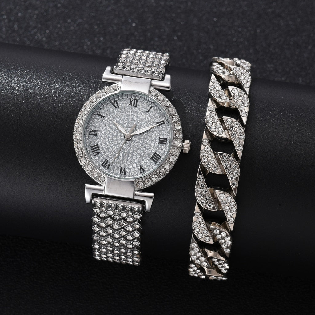Diamond Women Watches Gold
