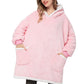 Oversized Hoodies Sweatshirt Women Winter Hoodies Fleece Giant TV Blanket With Sleeves Pullover Oversize Women Hoody Sweatshirts