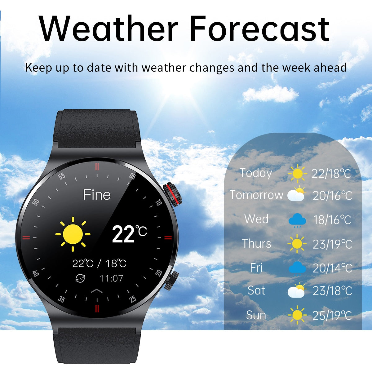 LIGE 2022 New NFC Bluetooth Calling Smart Watch