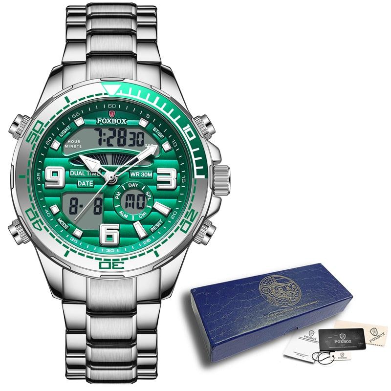 LIGE Men Military Watch