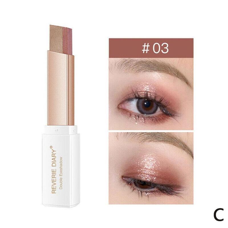 Double Color Glitter Eye shadow Stick