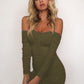 Sexy Off Shoulder Long Sleeve Dress