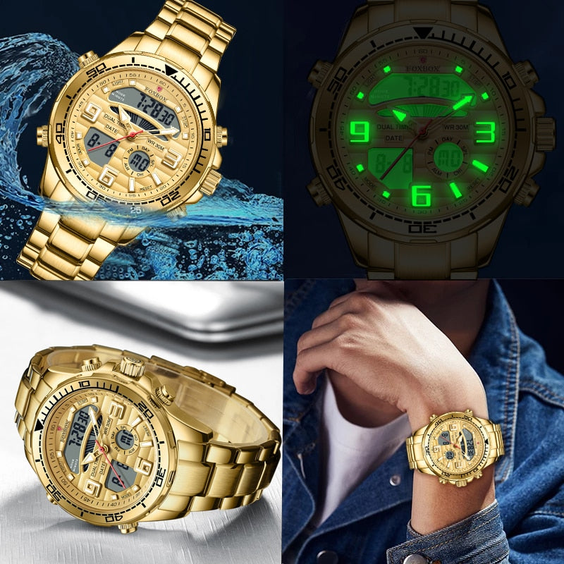 LIGE Men Military Watch