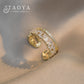 Luxury Zircon Gold Rings