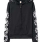 5XL Gothic Punk Women Print Long Sleeve Hoodies Sweatshirts Casual Zipper Jacket Hooded Tops Female Autumn Winter Black Hoodies.