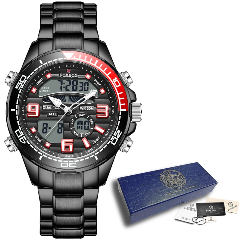 LIGE Men Military Watch