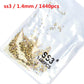 1440pcs Clear Crystal FlatBack Nail Art