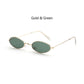 1PC Unisex Retro Small Frame Oval Sunglasses
