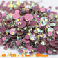 SS3-ss8 1440pcs Clear Crystal AB gold 3D Non HotFix FlatBack Nail Art Rhinestones Decorations Shoes And Dancing Decoration