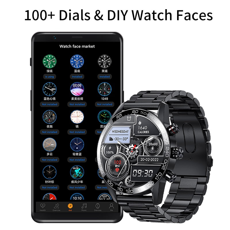 Lige 360 AMOLED HD Screen Smart Watch