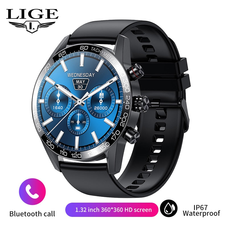 Lige 360 AMOLED HD Screen Smart Watch