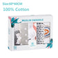 HappyFlute 5Pcs/set Muslin Swaddle Feeding Burp Cloth Newborn Soft Cotton Baby Blanket 60*60cm